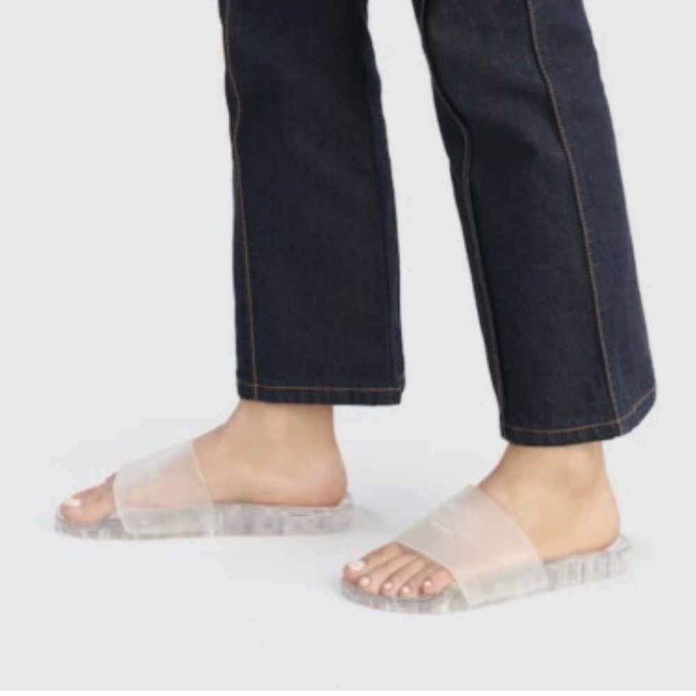 Coach Ulyssa NIB Clear Rubber Water-Resistant Slide Sandals